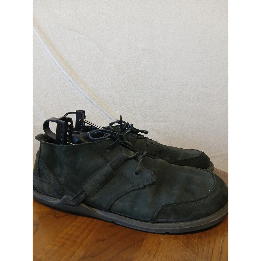 Xero coalton Chukka low leather booy shoe barefoot minimal black suede  mens 8